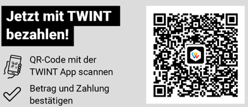 Jetzt mit TWINT bezahlen